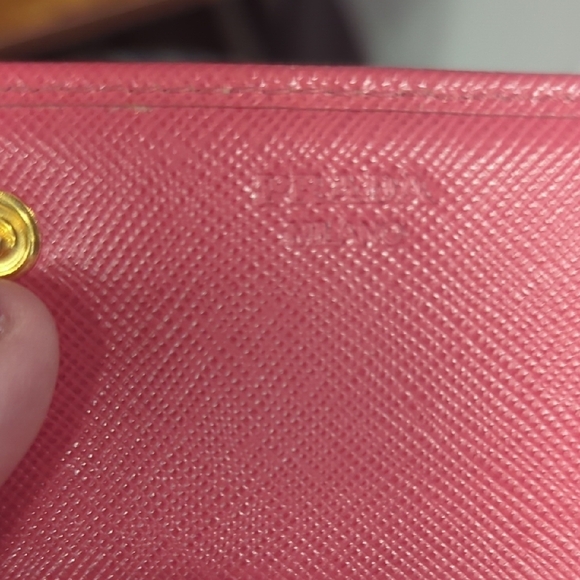 Prada Pink Saffiano Leather Wallet - Picture 4 of 16